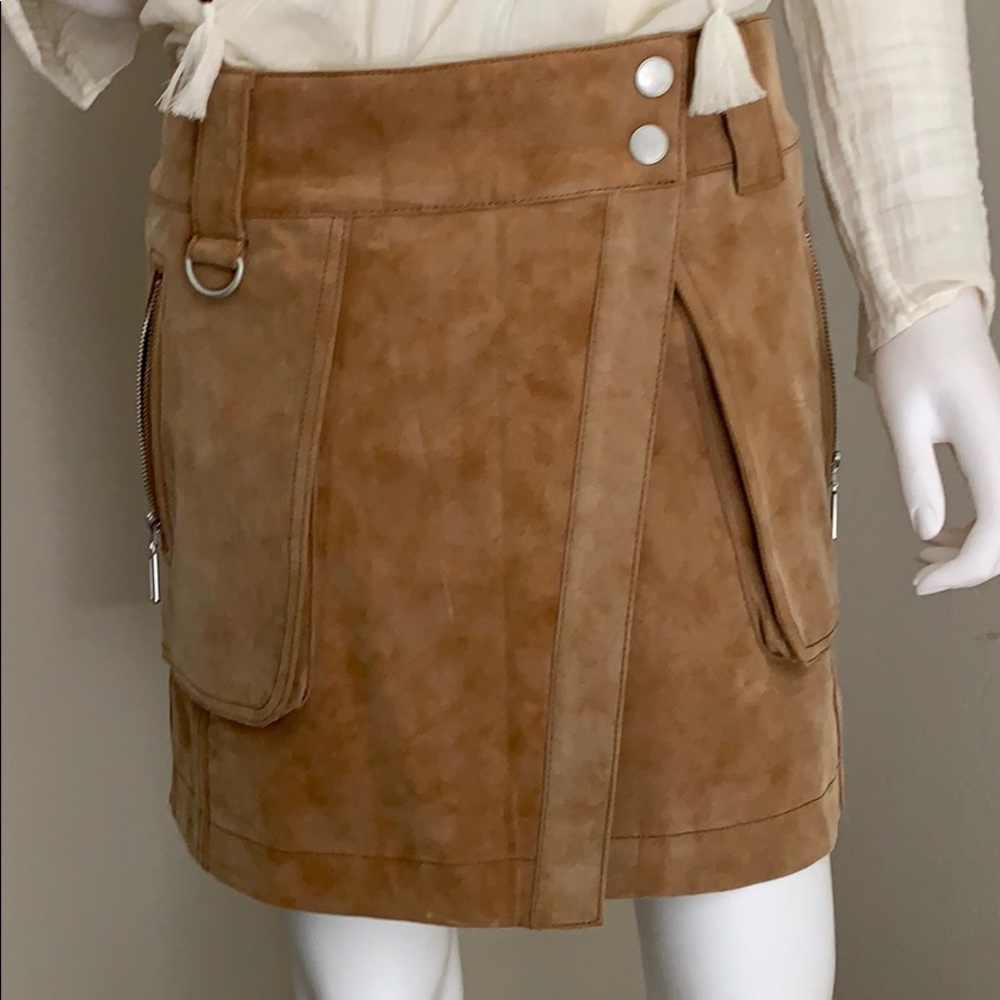 Free People suede skirt